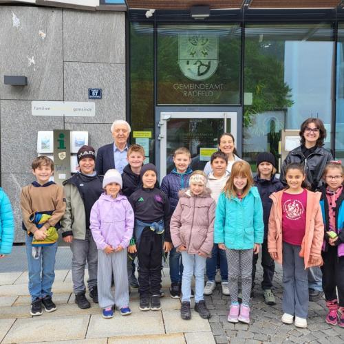 Besuch beim Gemeindeamt